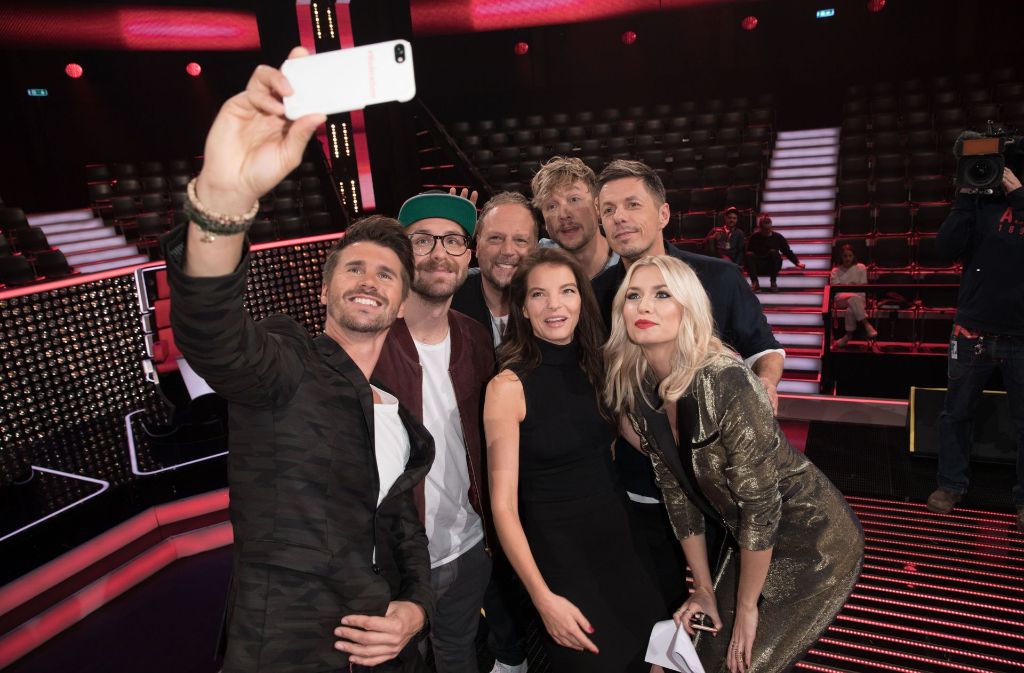 Selfie-Zeit bei „The Voice of Germany“.