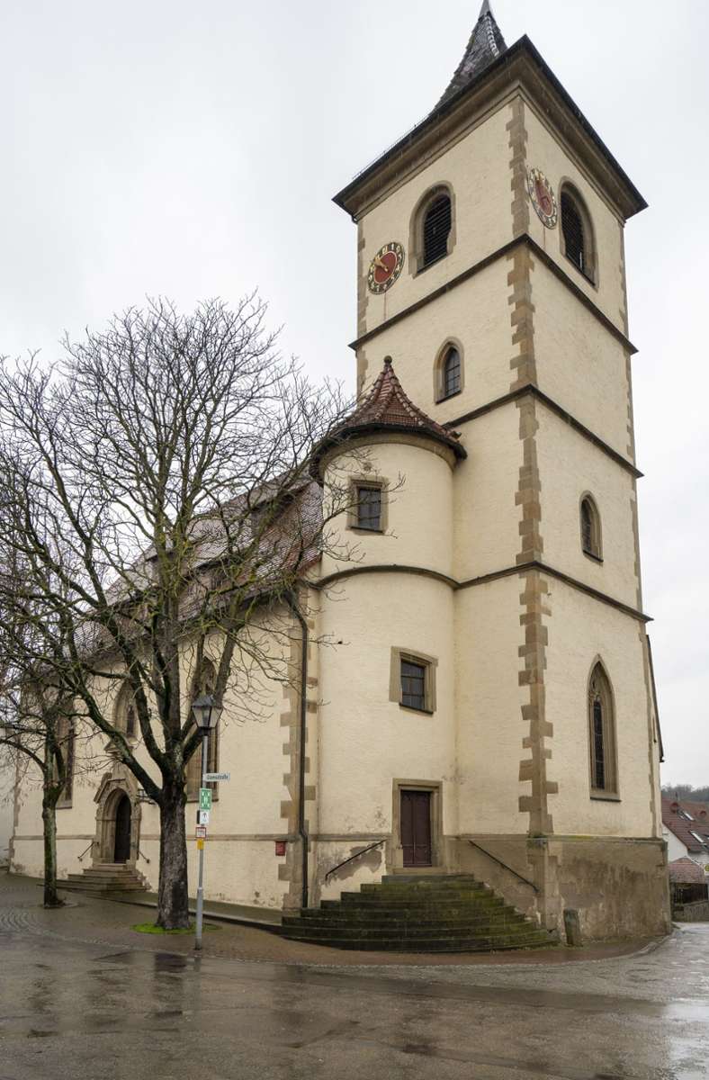 Die Dorfkirche in Unterriexingen.