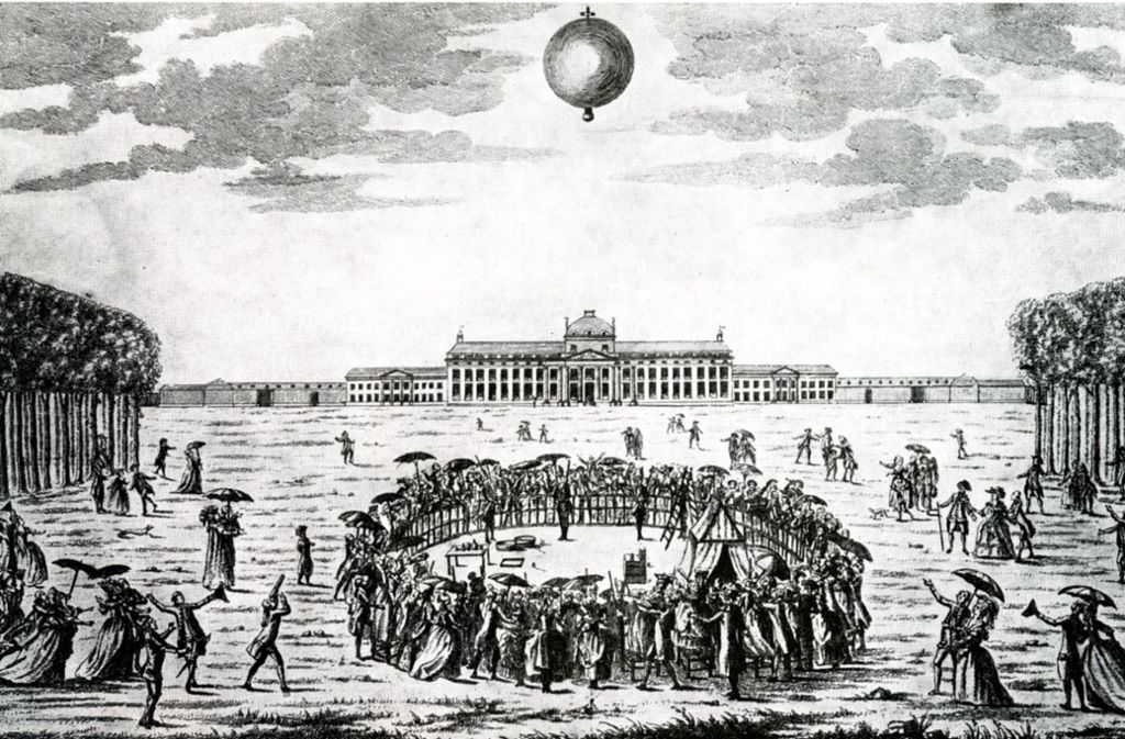 Unbemannter_Ballonaufstieg 1783