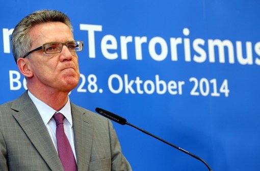 Innenminister Thomas de Maizière (CDU) Foto: dpa