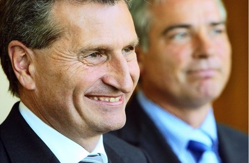 CDU-Landeschef Thomas Strobl nimmt Günther Oettinger vor Kritik in Schutz. Foto: dpa