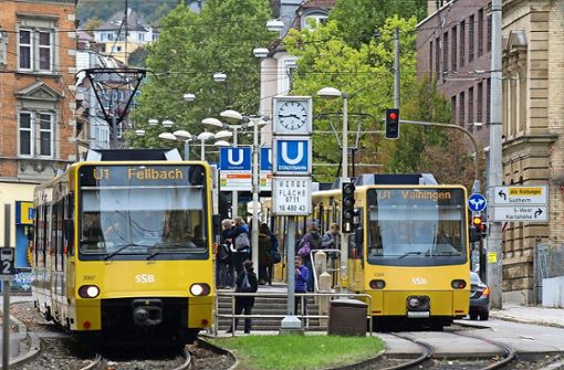 In Stuttgart rollen die gelben Stadtbahnwagen, in Ludwigsburg rückt dies in weite Ferne. Foto: dpa