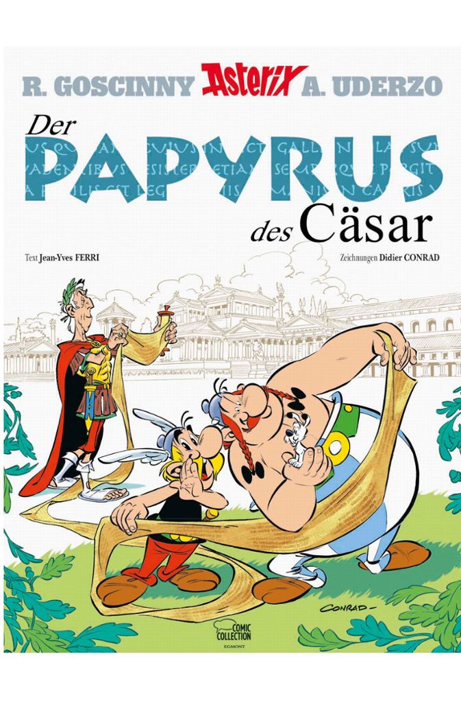 Nach Uderzos Rücktritt erscheint 2013 „Asterix bei den Pikten“, der erste Band des Autors Jean-Yves Ferri und des Zeichners Didier Conrad. Sie imitieren das ursprüngliche Konzept und schaffen es zumindest in „Der Papyrus des Cäsar“ (2015), die alte Magie wieder aufleben zu lassen.