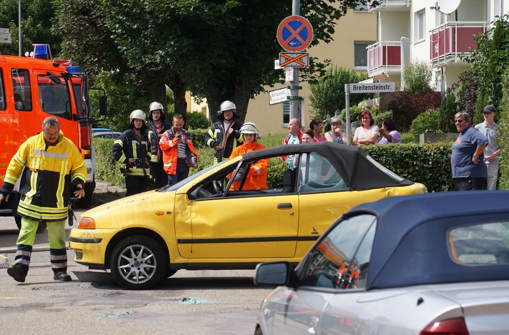 Am Freitag ereignet sich ein Unfall in der Max-Eyth-Straße in Albershausen.