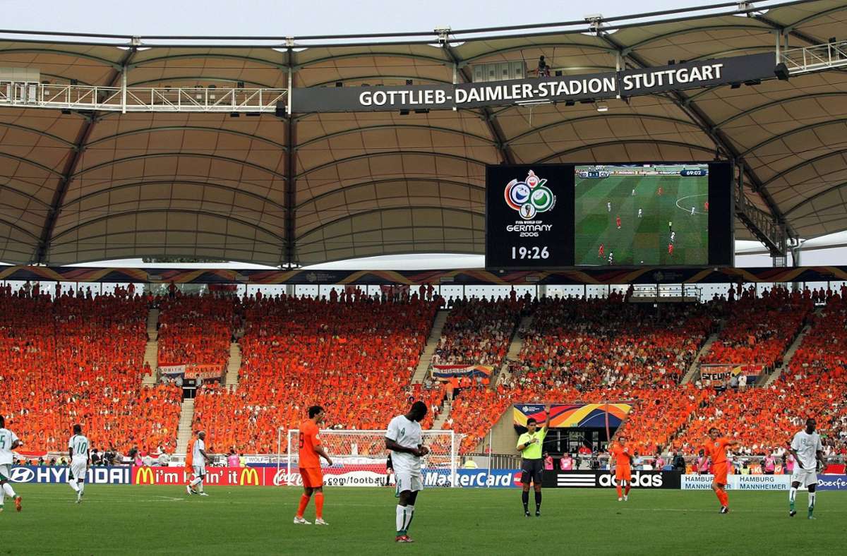 Bei der stimmungsvollen WM 2006 finden gleich sechs Spiele in Stuttgart statt – vier davon in der Vorrunde.