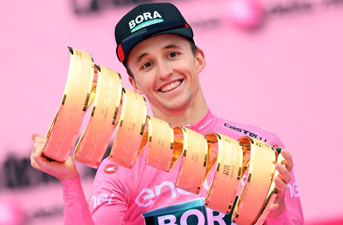 Jai Hindley: Der Australier gewann im Mai den Giro d’Italia, es war der erste Grand-Tour-Triumph des deutschen Rennstalls Bora-hansgrohe. Weil Hindley (26) sich voll auf die Italien-Rundfahrt konzentrieren sollte, stand ein Start bei der Tour nie in seinem Rennkalender – obwohl sein großes Ziel ist, irgendwann in seiner Karriere einmal das Gelbe Trikot zu tragen.