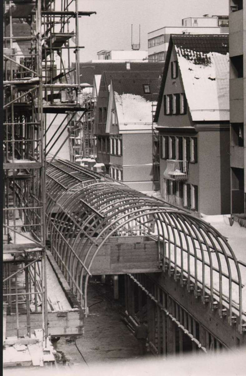 Bauarbeiten in den 1970ern.