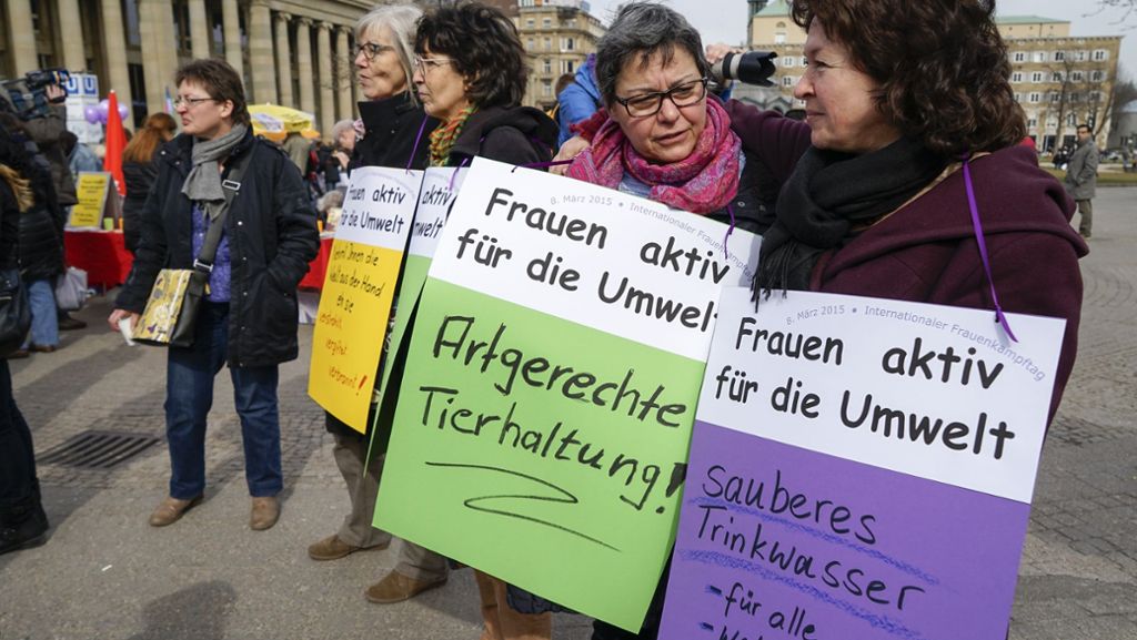 Weltfrauentag in Stuttgart: Ungleiches Rennen um die Rente
