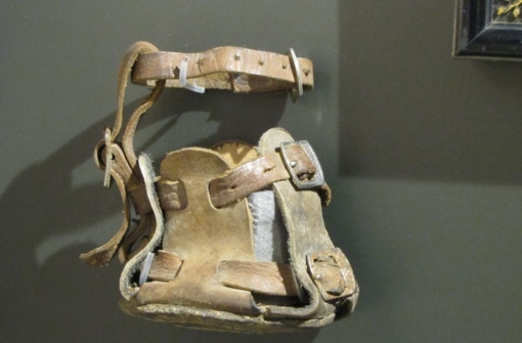 Ein Lieblingsexponat der Museumsmacher: der Schuh fürs kranke Schaf