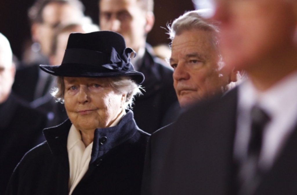 Marianne von Weizsäcker mit Bundespräsident Joachim Gauck
