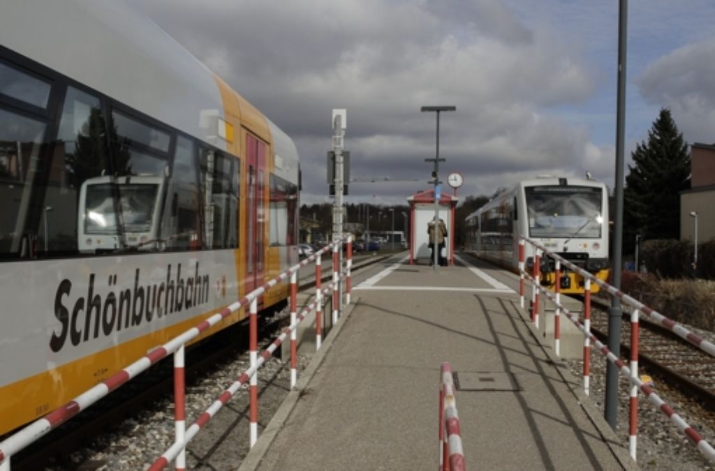 Die Haltestelle Holzgerlingen-Nord soll neu gestaltet werden. Von dort aus wird ein zweites Gleis bis zum  Halt Böblingen-Zimmerschlag verlegt. Foto: factum/Bach