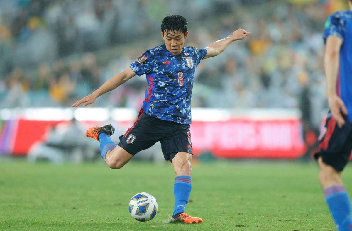 Der VfB-Kapitän Wataru Endo spielt für das Team Japans bei der WM.