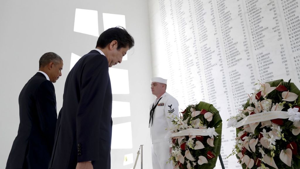 Abe und Obama in Pearl Harbor: Zeichen der Versöhnung nach 75 Jahren