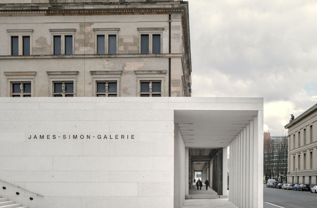Das neue Eingangsgebäude für das Ensemble der Berliner Museumsinsel: die James-Simon-Galerie. Der Entwurf stammt von David Chipperfield Architects.
