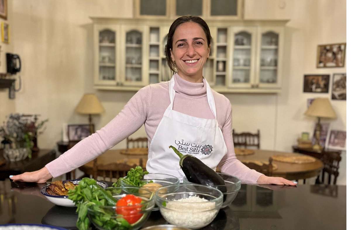 Maria Haddad hat 2010 im Haus ihrer verstorbenen Großmutter in Amman eine Kochschule namens Beit Sitti gegründet.