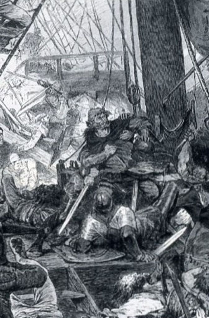 1401 wurde der Seeräuber Klaus Störteker (1360-1401) bei Helgoland von Schiffen der Hanse besiegt. Am 21. Oktober 1401 enthauptete der Scharfrichter ihn zusammen mit 72 Gefährten auf dem Grasbrook vor Hamburgs Hafeneinfahrt.