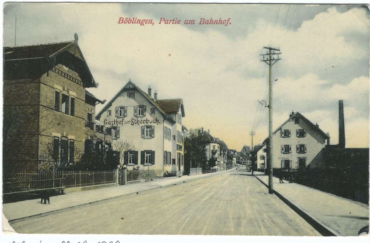 Auch auf alten Bild-Postkarten taucht der Schönbuch-Gasthof gerne auf – hier ca. 1906.