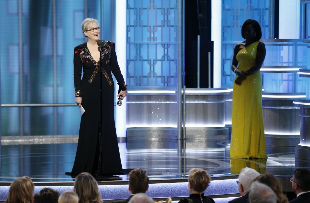 Meryl Streep hielt eine bewegende Rede gegen den künftigen US-Präsidenten Donal Trump.