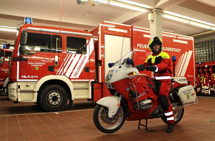 Feuerwehr Filderstadt: So ein Motorrad hat sonst keiner im Kreis