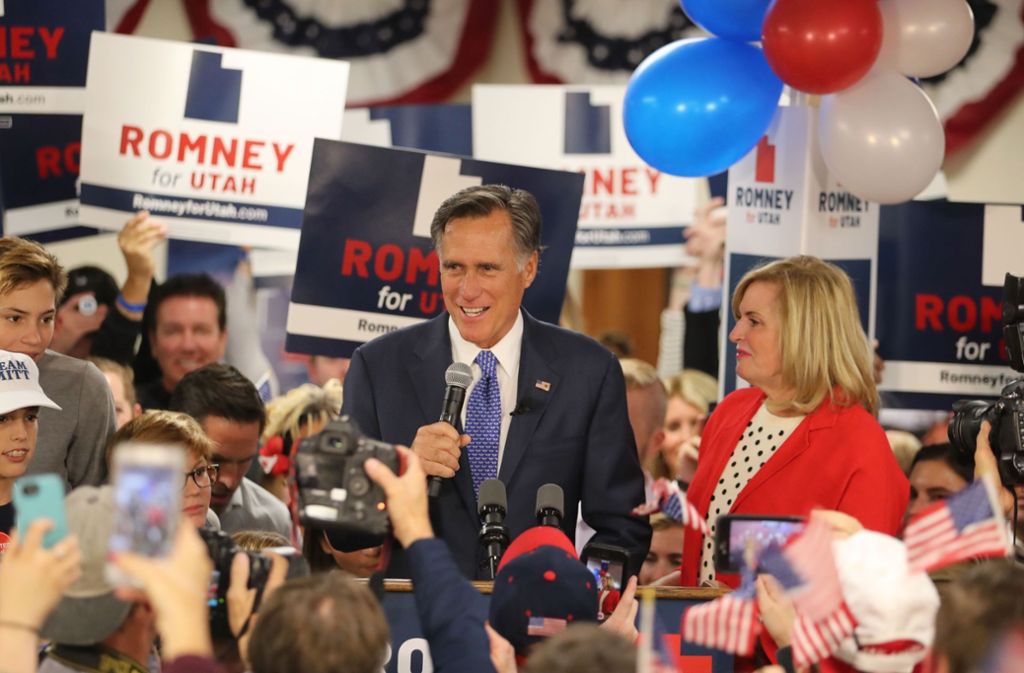 In Utah bewarb sich der prominente Republikaner Mitt Romney um den Senatssitz – und erreichte ihn locker.