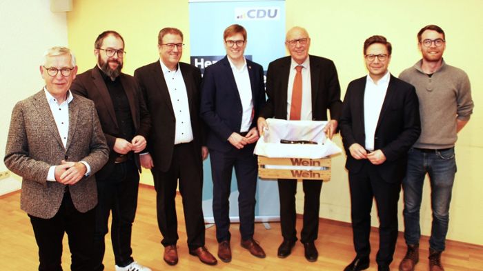 Dank der CDU-Ortsverbände  an Manfred Hollenbach