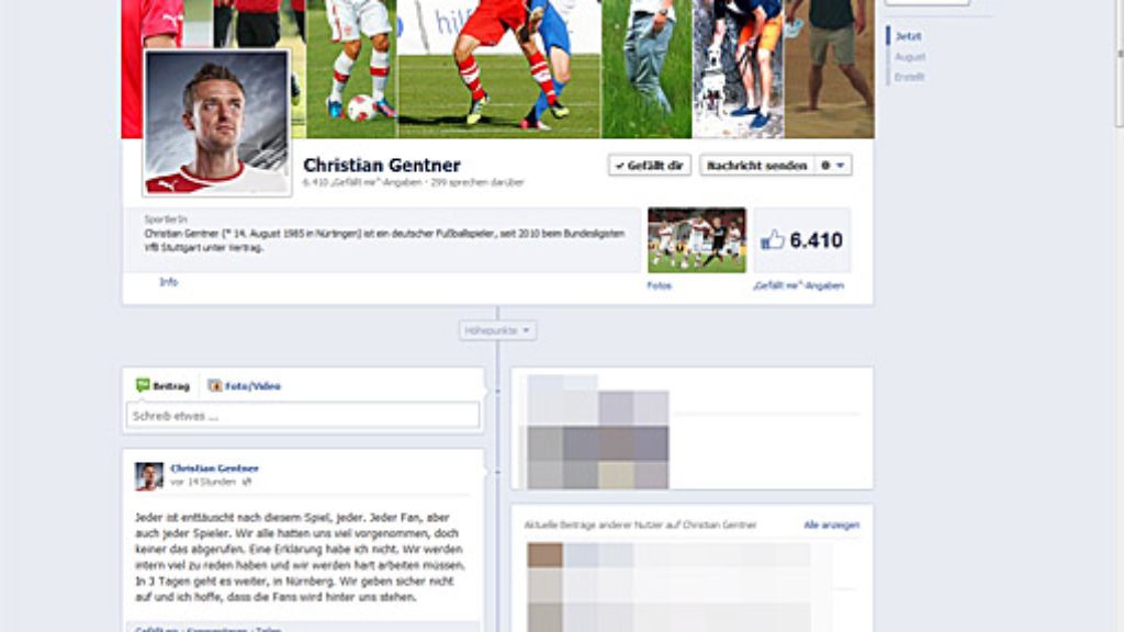 VfB Stuttgart: VfB auf Facebook: Gentner ist ratlos, Ulreich entschuldigt sich