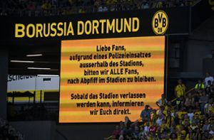 Fans durften Dortmunder Stadion nicht gleich verlassen