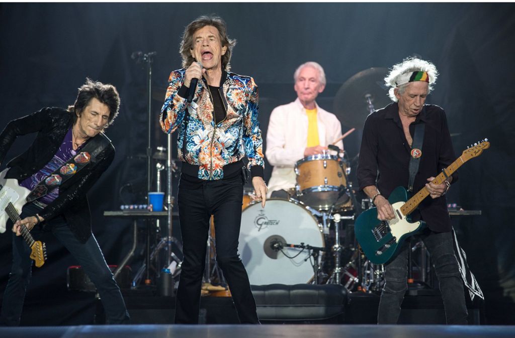 Eindrücke aus dem bewegten Rockstarleben Keith Richards’: 2018 mit den Stones beim Auftritt in Stuttgart