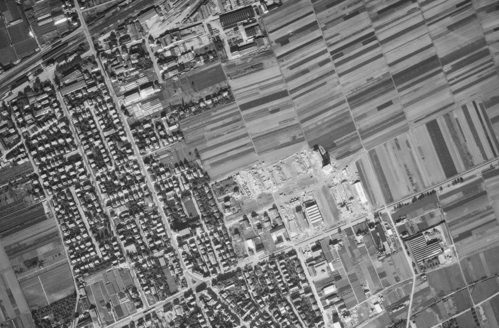 Luftbild aus dem Jahr 1955.