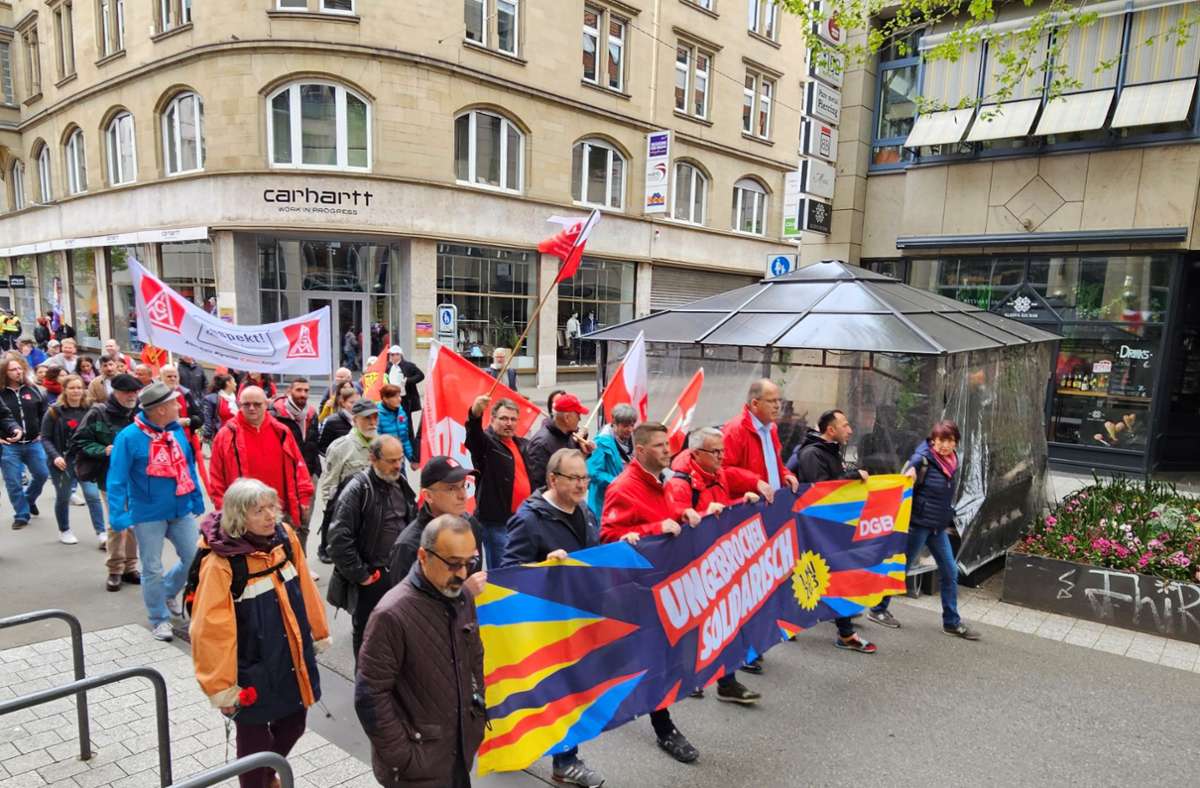 Weitere Eindrücke von der Demonstration in Stuttgart
