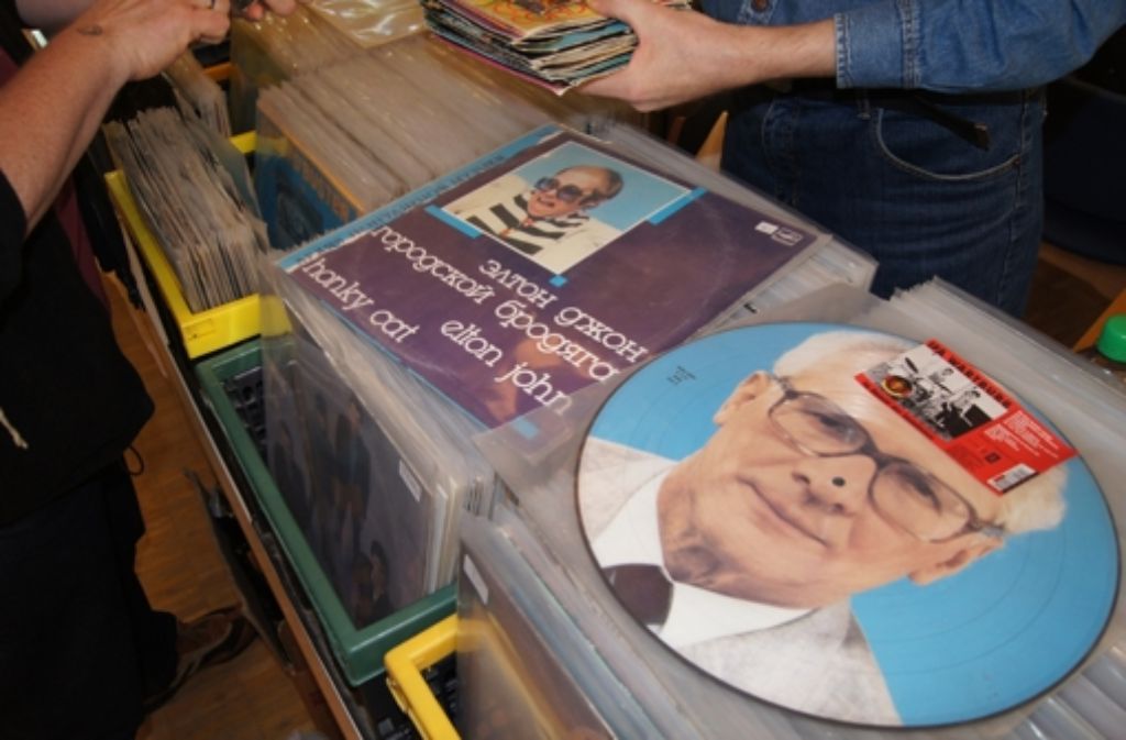 Musikliebhaber treffen sich in dem nun 75-jährigen Bau gern zur Schallplattenbörse.