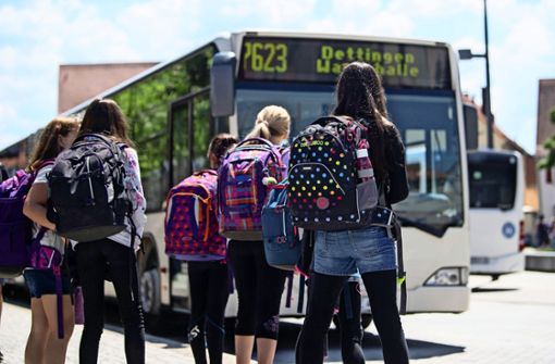 Der Schülerbeförderung ist für viele Busunternehmen ein wichtiges finanzielles Standbein. Der Landkreis sichert ihnen Unterstützung zu. Foto: picture alliance/dpa/Marijan Murat