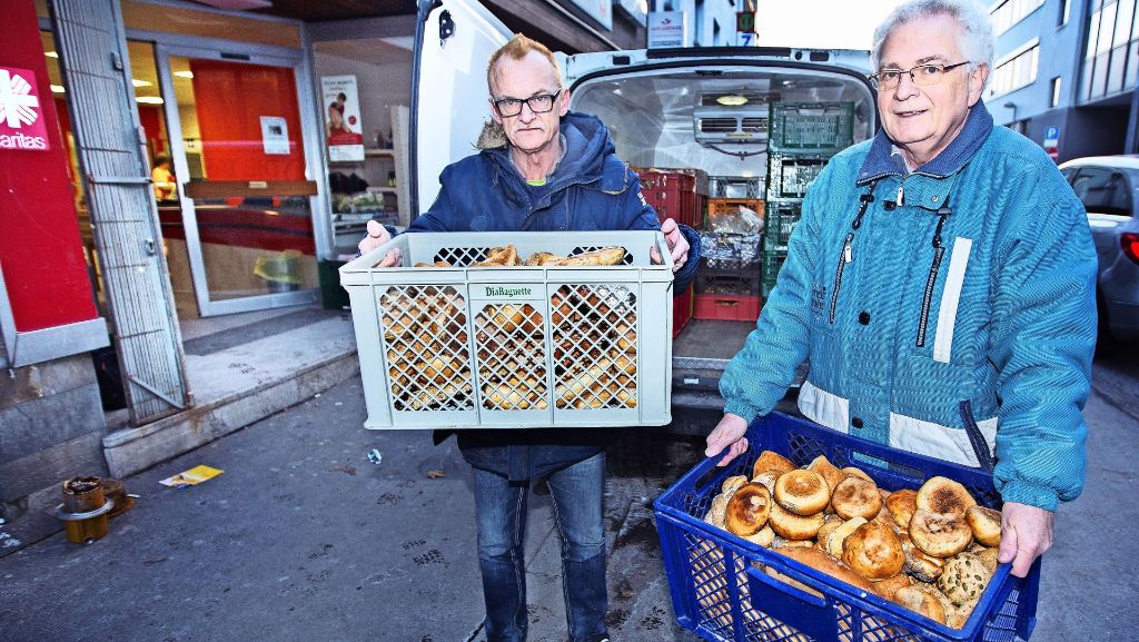 Auf Tour mit den Göppinger Carisatt-Fahrern: Nachschub für den „Supermarkt für Arme“