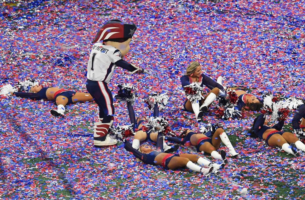 Total im Glück: Die Cheerleader der New England Patriots.