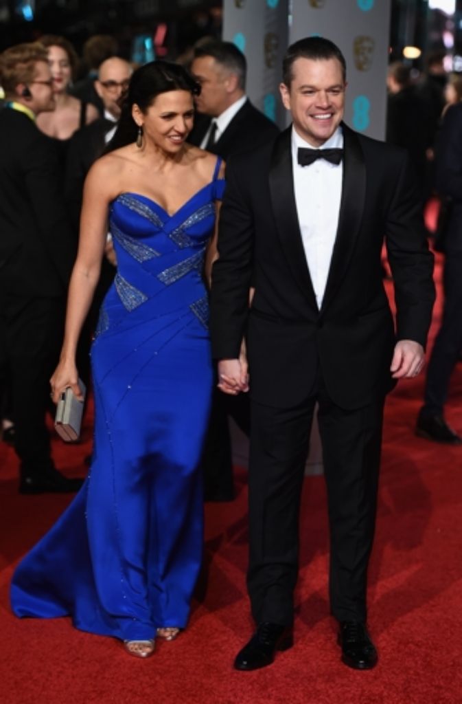 Auch diese Promis flanierten über den Roten Teppich: Matt Damon und seine Ehefrau Luciana Barroso