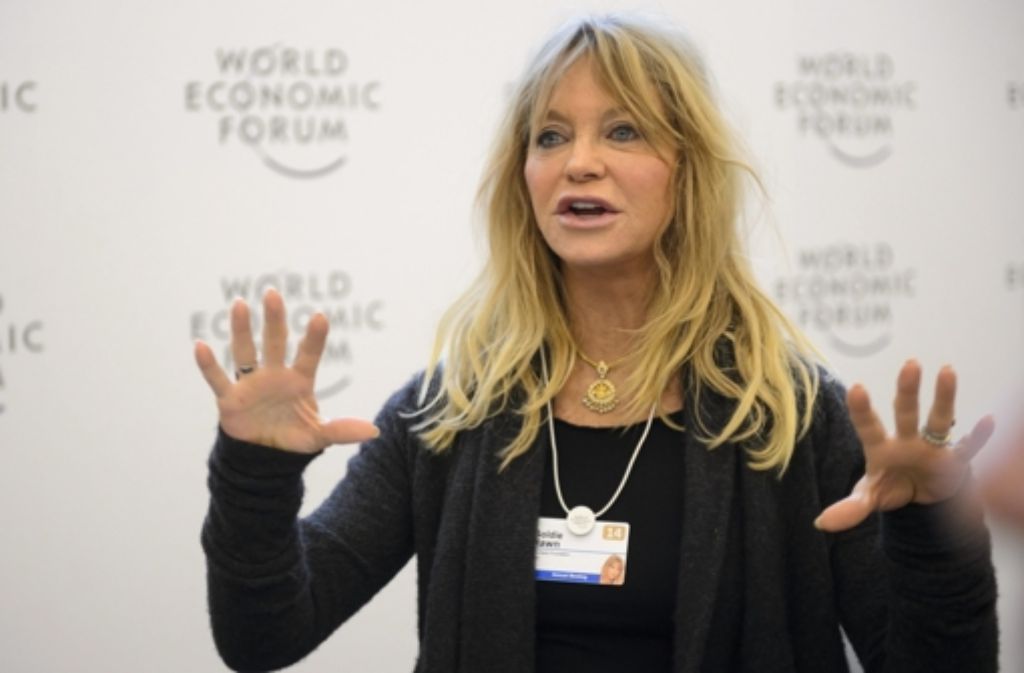 Nicht nur gut aussehend, sondern auch intelligent. Auf dem 44. Weltwirtschaftsforum in der Schweiz sprach Goldie Hawn über die Veränderungen auf der Welt und deren Folgen.