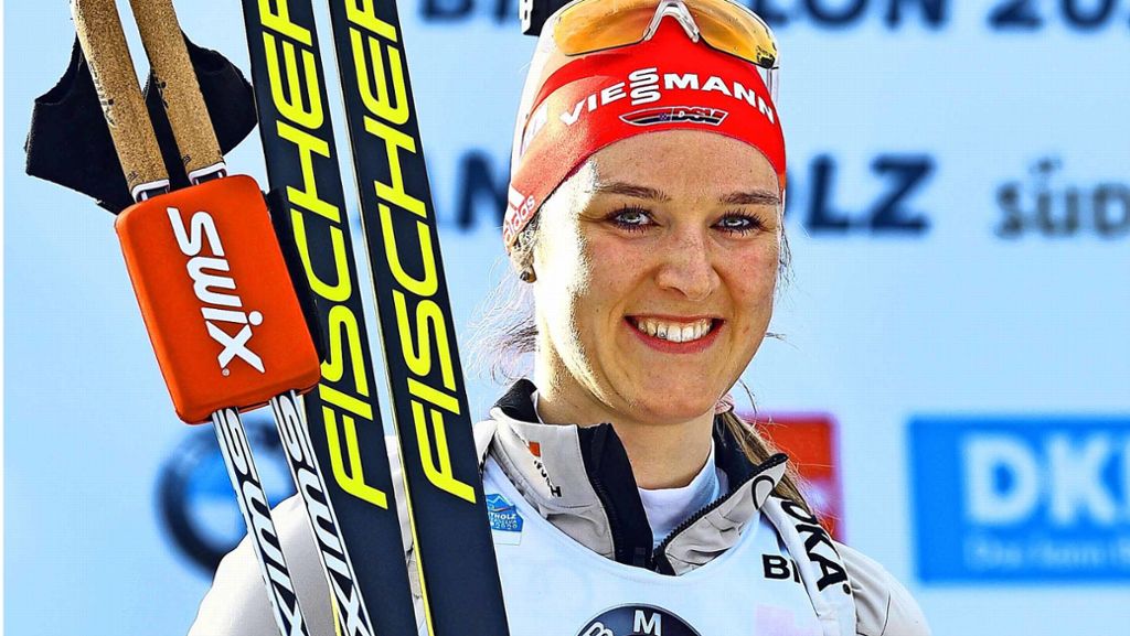  Endlich eine Medaille im Biathlon – die 31-Jährige holt Silber in der Verfolgung, aber außer Arnd Peiffer enttäuschen die Männer am Sonntag in Antholz. 