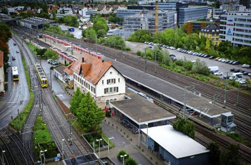 Die Seilbahntrasse könnte vom Eiermann-Campus über den Vaihinger Bahnhof und den Synergiepark bis zur A 8 führen. Foto: Lg/Zweygarth