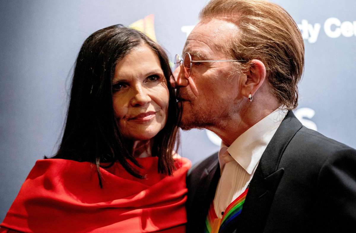 U2-Sänger Bono und seine Frau Ali Hewson