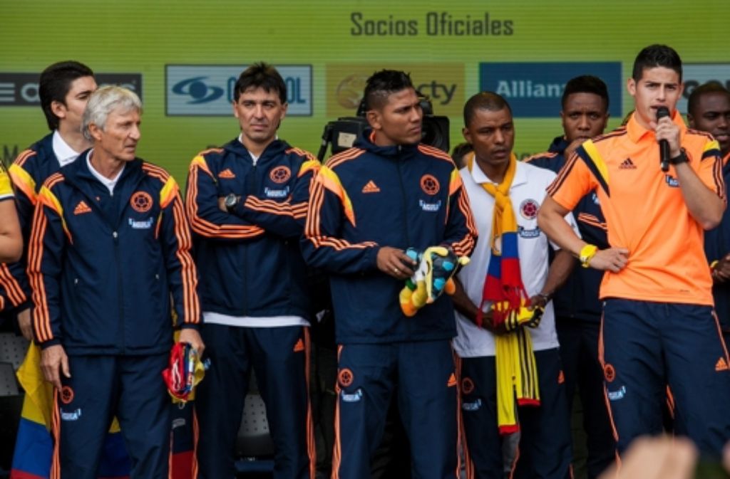 In Kolumbien wurden Rodriguez und seine Mitspieler nach einer starken Weltmeisterschaft ausgiebig gefeiert.