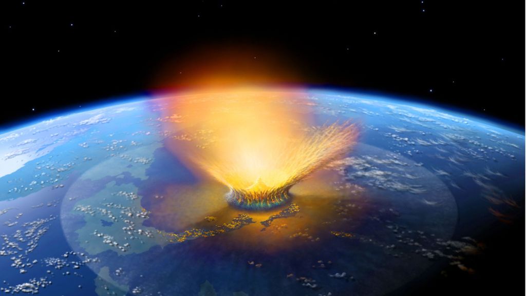  Vor 66 Millionen Jahren riss ein Asteroid ein 30 Kilometer tiefes Loch in die Halbinsel Yucatán. Der Einschlag löste Erdbeben der Stärke 12 oder 13 aus. Der folgenden Dunkelheit fiel die meiste Vegetation zum Opfer, fast alle Tiere verhungerten – die Dinosaurier starben aus. 