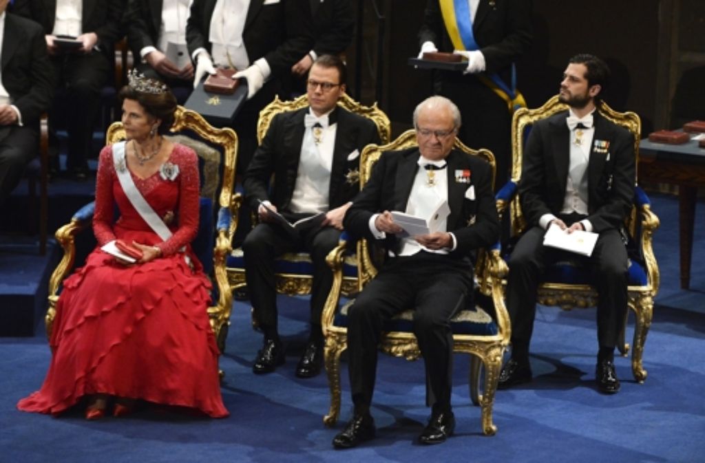 Die schwedische Königsfamilie: König Carl Gustaf, Königin Silvia, Prinz Daniel und Print Carl Philip