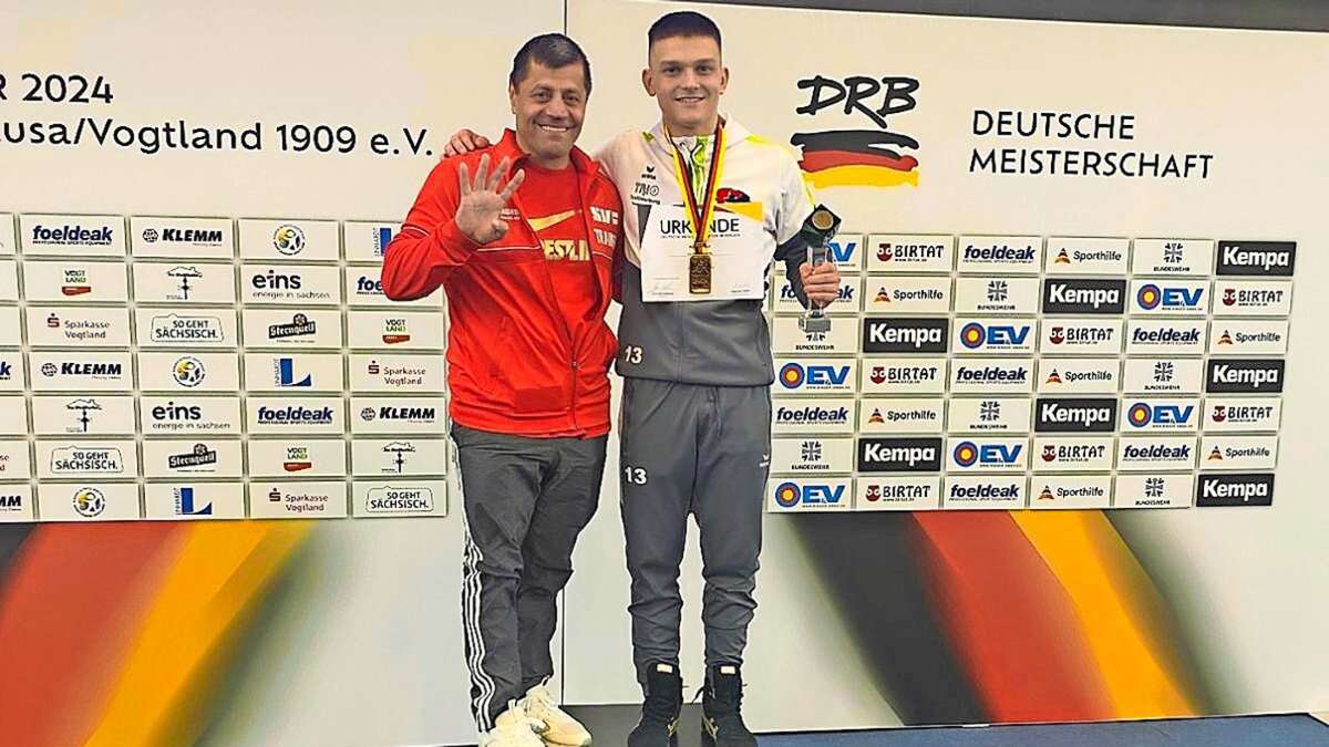 Deutsche U-20-Ringer-Meisterschaften: Kevin Karl vom SVF: Der Jüngste ist der Beste