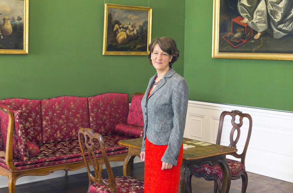 Finanzstaatssekretärin Gisela Splett eröffnet die rekonstruierten Räume der Beletage im Schloss Bruchsal