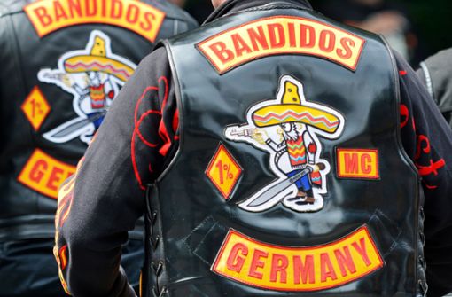 Mitglieder der Rockergruppe „Bandidos Germany“ Foto: dpa/Marius Becker