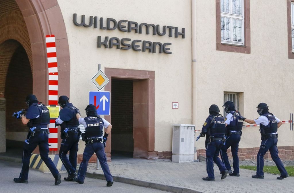 Der Einsatz fand in der Wildermuth-Kaserne statt.
