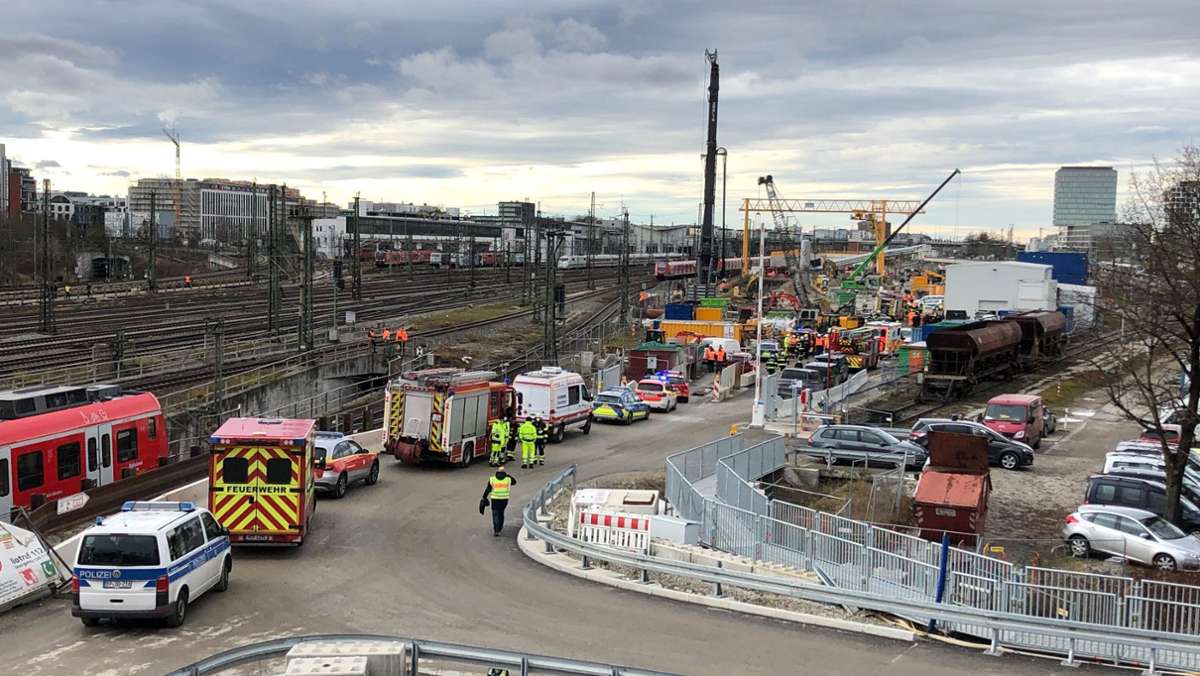 Bei Donnersbergerbrücke in München: Fliegerbombe explodiert auf Baustelle –  Zugverkehr rollt wieder an