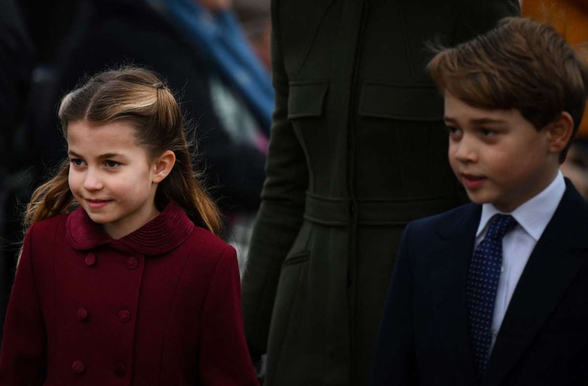... ihre Kinder Prinz George und Prinzessin Charlotte und ...