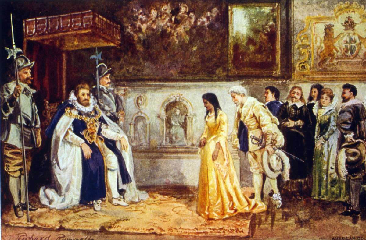 Als Pocahontas 1616 nach England kam, traf sie auch King James.