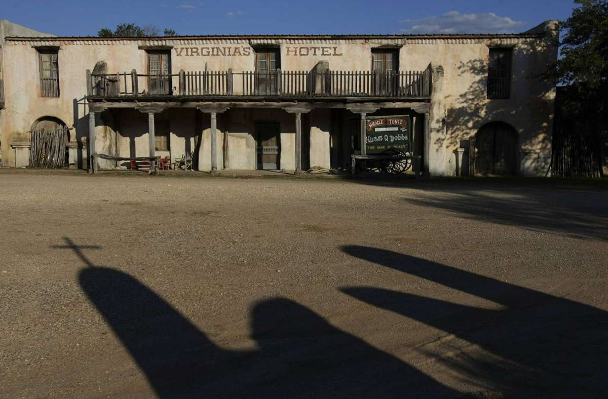Die für John Waynes Film errichtete Alamo-Kulisse ist heute eine Touristenattraktion in Brackettville,Texas.